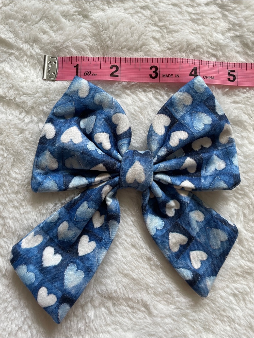 🐾SALE🐾Blue Heart Bow Pet Accessory - - Picture 4 of 6